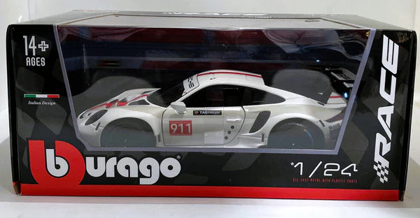 Bburago Porsche 911 RSR GT 1:24 Diecast Model Box View Cocoland Toys