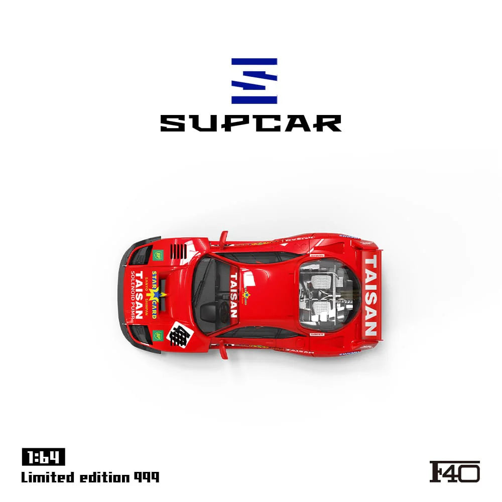 SUPERCAR  1:64 Taisan Star Card Ferrari F40 JGTC 1994 #40