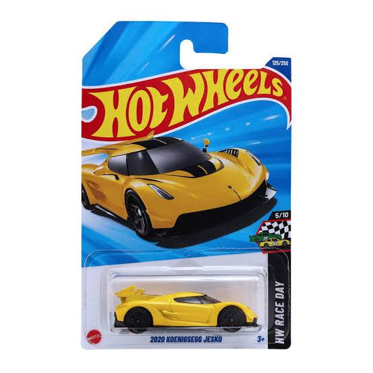 Hot Wheels HW RACE DAY - 2020 Koenigsegg Jesko Yellow