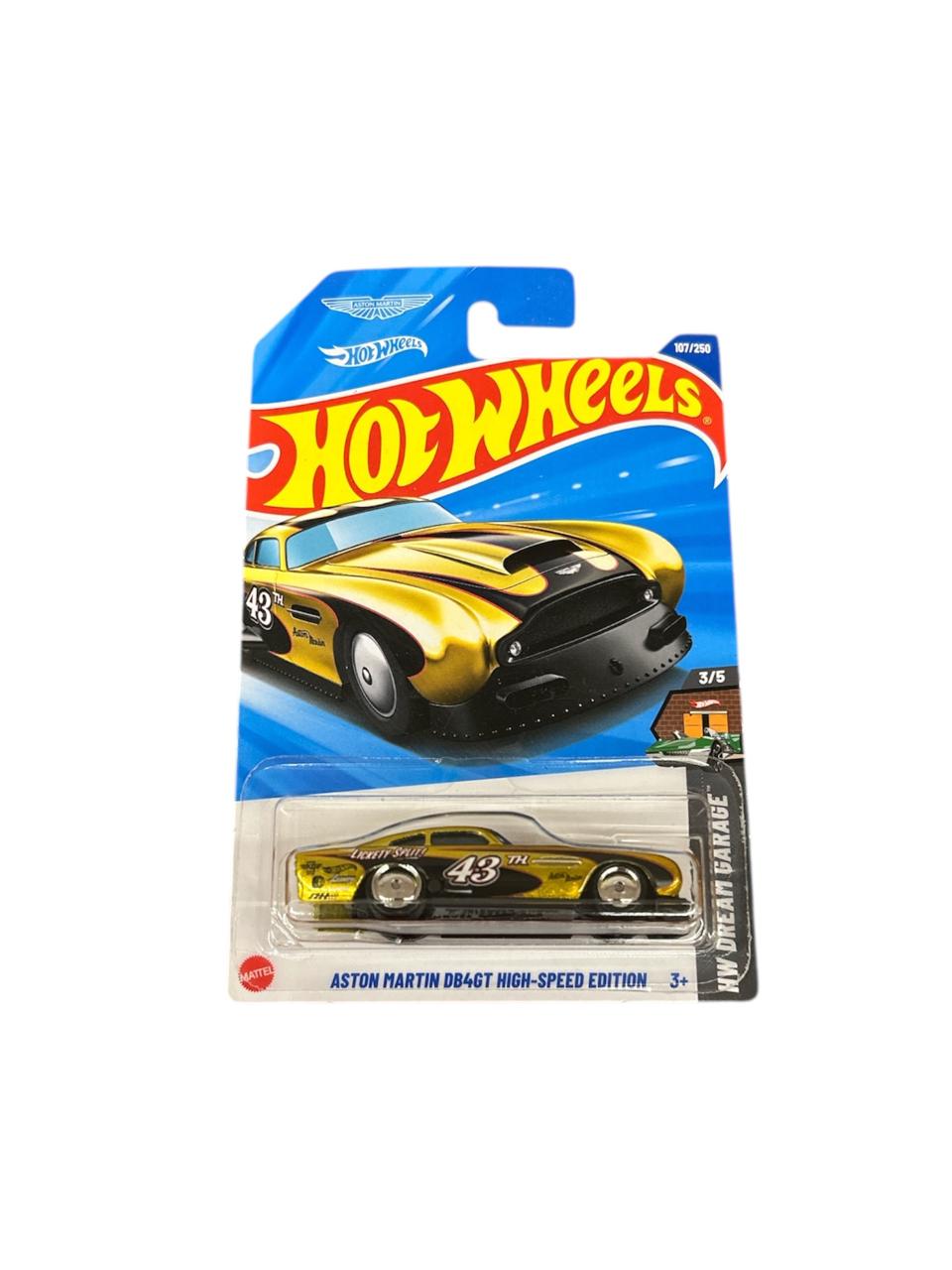 Hot Wheels Super Treasure Hunt 2025 – Aston Martin DB4GT High-Speed Edition – Spectraflame Gold – Real Riders