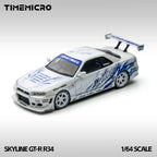 TimeMicro Nissan Skyline GT-R R34 (Drift Flame White)