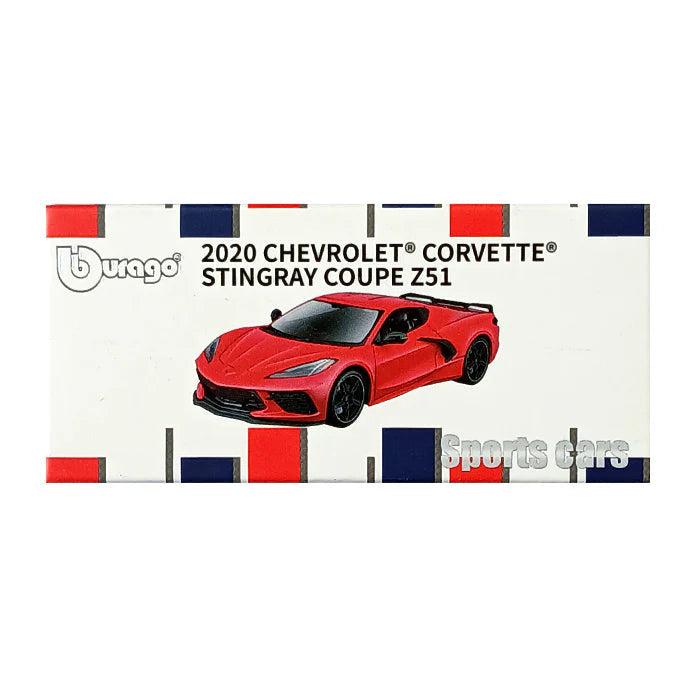 Bburago 2020 Chevrolet Corvette Stingray Coupe Z51 1:64 Cocoland Toys