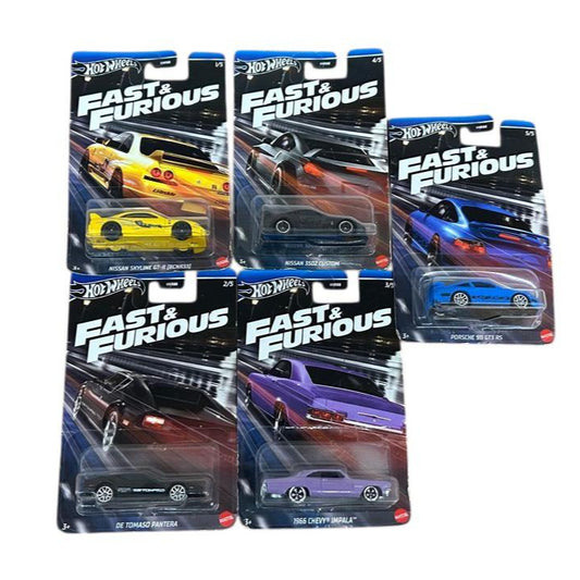 Hotwheels Fast & Furious Set Of 5