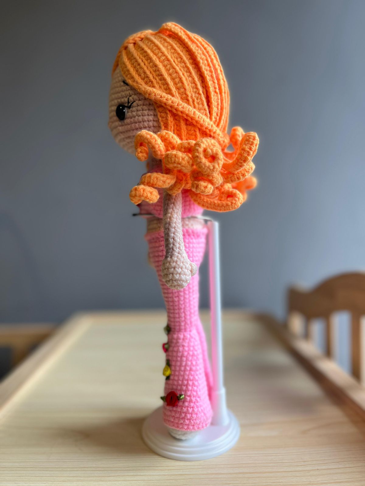 Barbie Style Crochet Doll For Kids Or Collector Handmade Toys Made By Vietnam