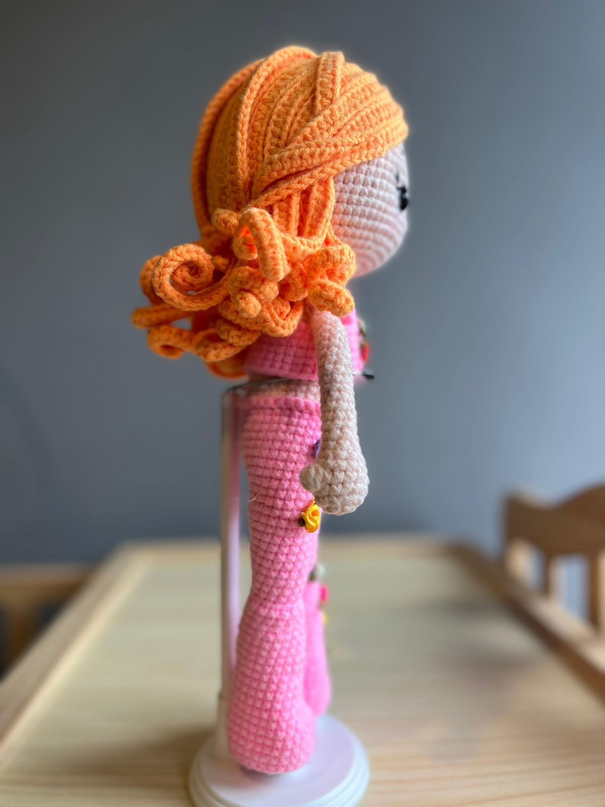 Barbie Style Crochet Doll For Kids Or Collector Handmade Toys Made By Vietnam