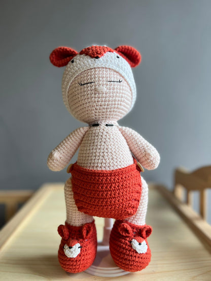 A sweet and sleepy crocheted baby doll Handmade Toys Made By Vietnam