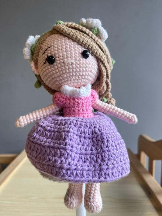 Knitting Dolls Hand Cinderella Snow White princess doll Dolls Crochet Yarn Handmade Knitte