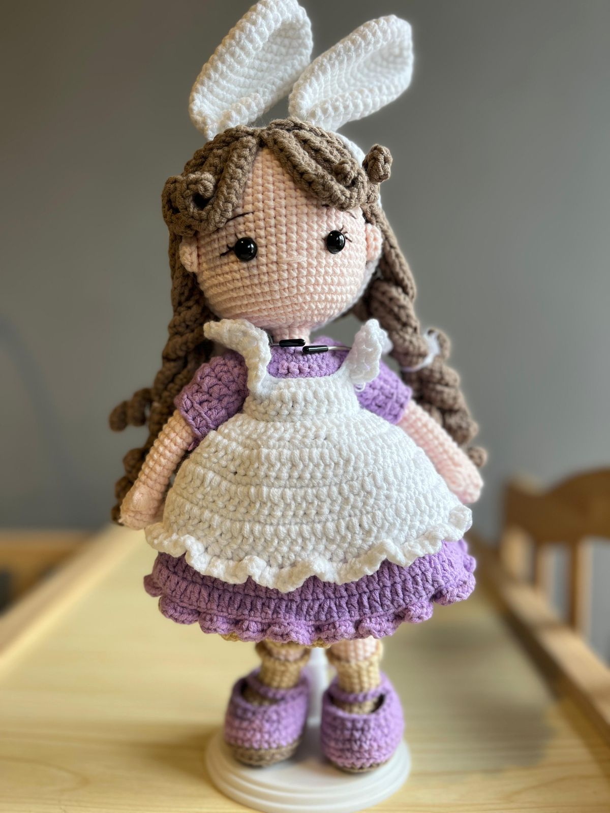 Handmade Crochet Doll Special Doll Easter Gift for Daughter