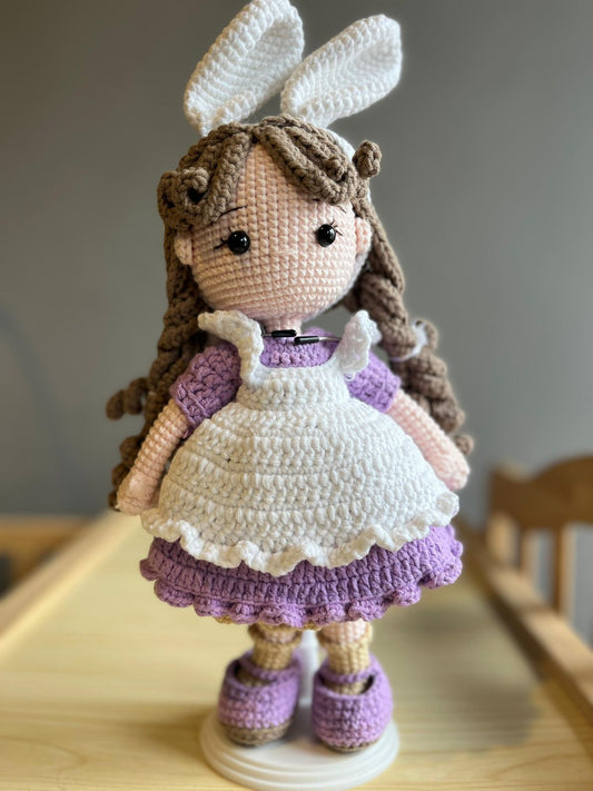 Handmade Crochet Doll Special Doll Easter Gift for Daughter