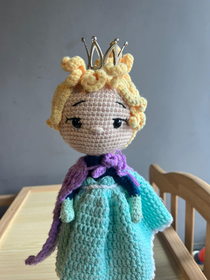 Buy Queen Elsa Doll, Crochet Princess Doll, Beautiful Girl Princess Plushies, Frozen