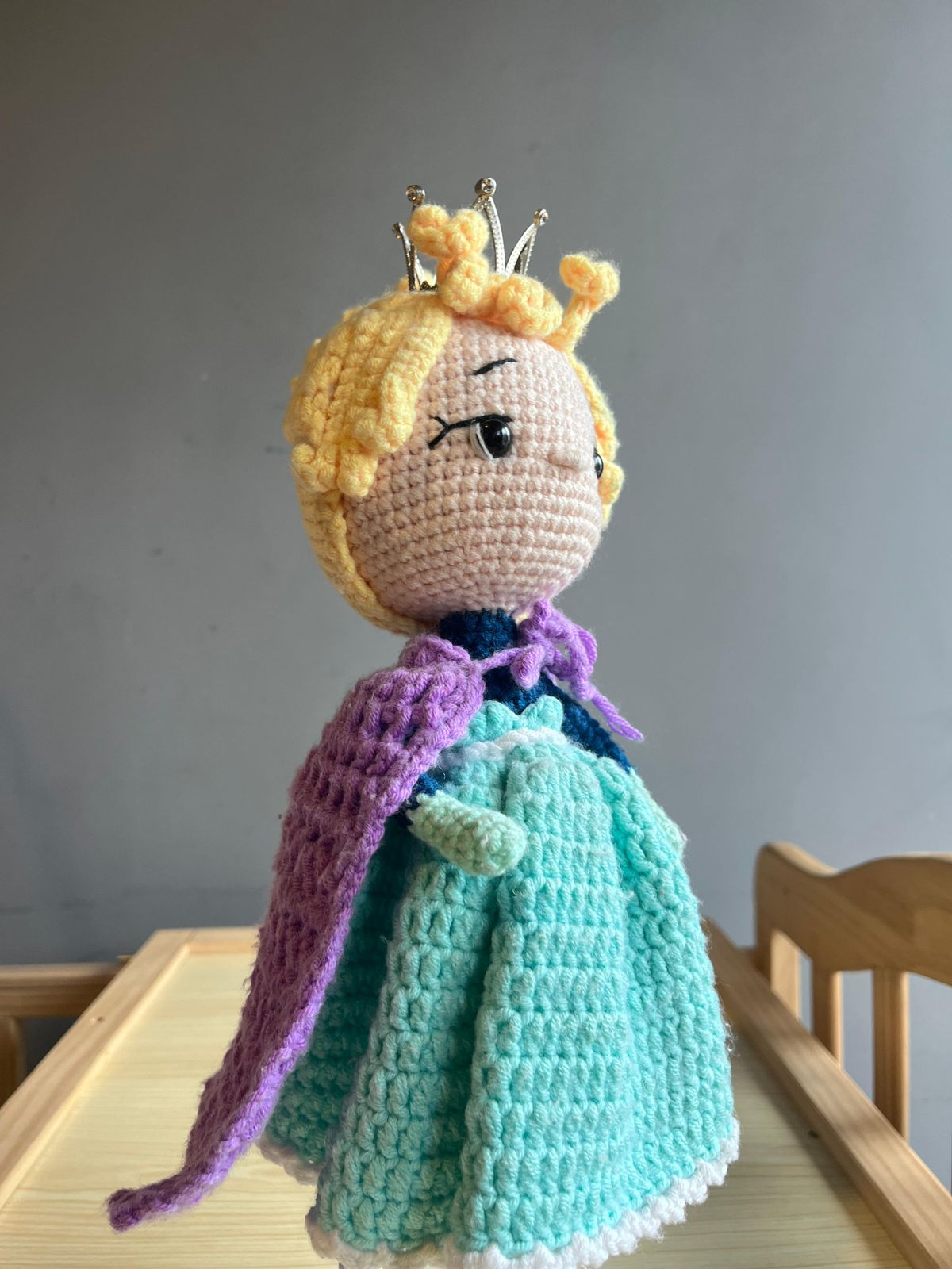 Buy Queen Elsa Doll, Crochet Princess Doll, Beautiful Girl Princess Plushies, Frozen
