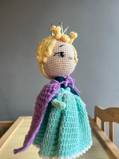 Buy Queen Elsa Doll, Crochet Princess Doll, Beautiful Girl Princess Plushies, Frozen