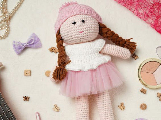 Lacyknots Handmade Doll Doll for Girls Soft Handmade Toys Made By Vietnam