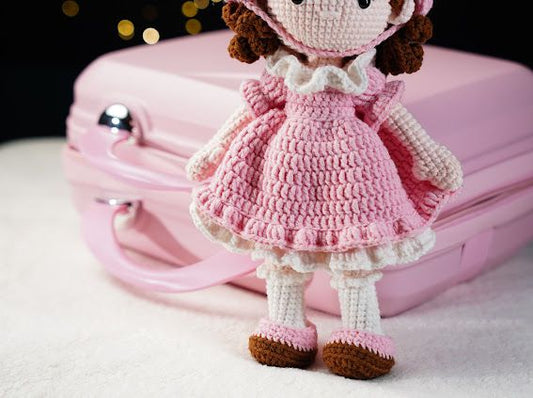 Handmade Crochet Doll, Winter Doll, Gift for Kids