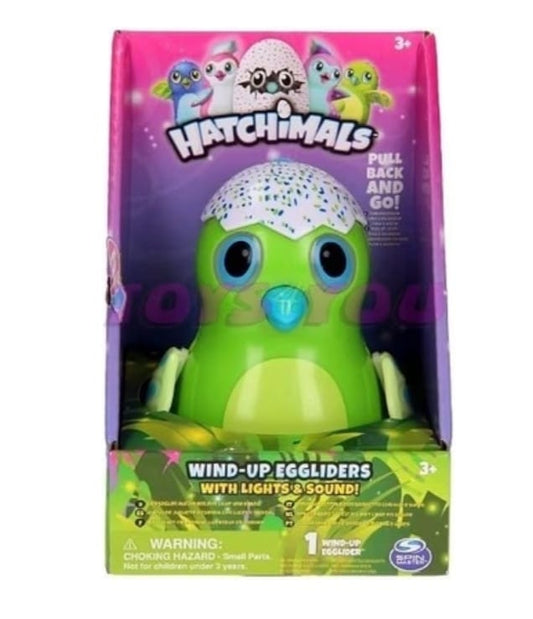 Spin Master New. Hatchimals Wind-Up Egglider with Lights and Sound - Purple Style 4 - Watches Your Egglider Moves, Flaps Her Wings.