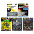 Cocoland Toyz Hot Wheels Pop Culture Set of 5 featuring Top Gun Maverick, G.I. Joe, TMNT, MTV Headbangers Ball and Jurassic Park collectibles