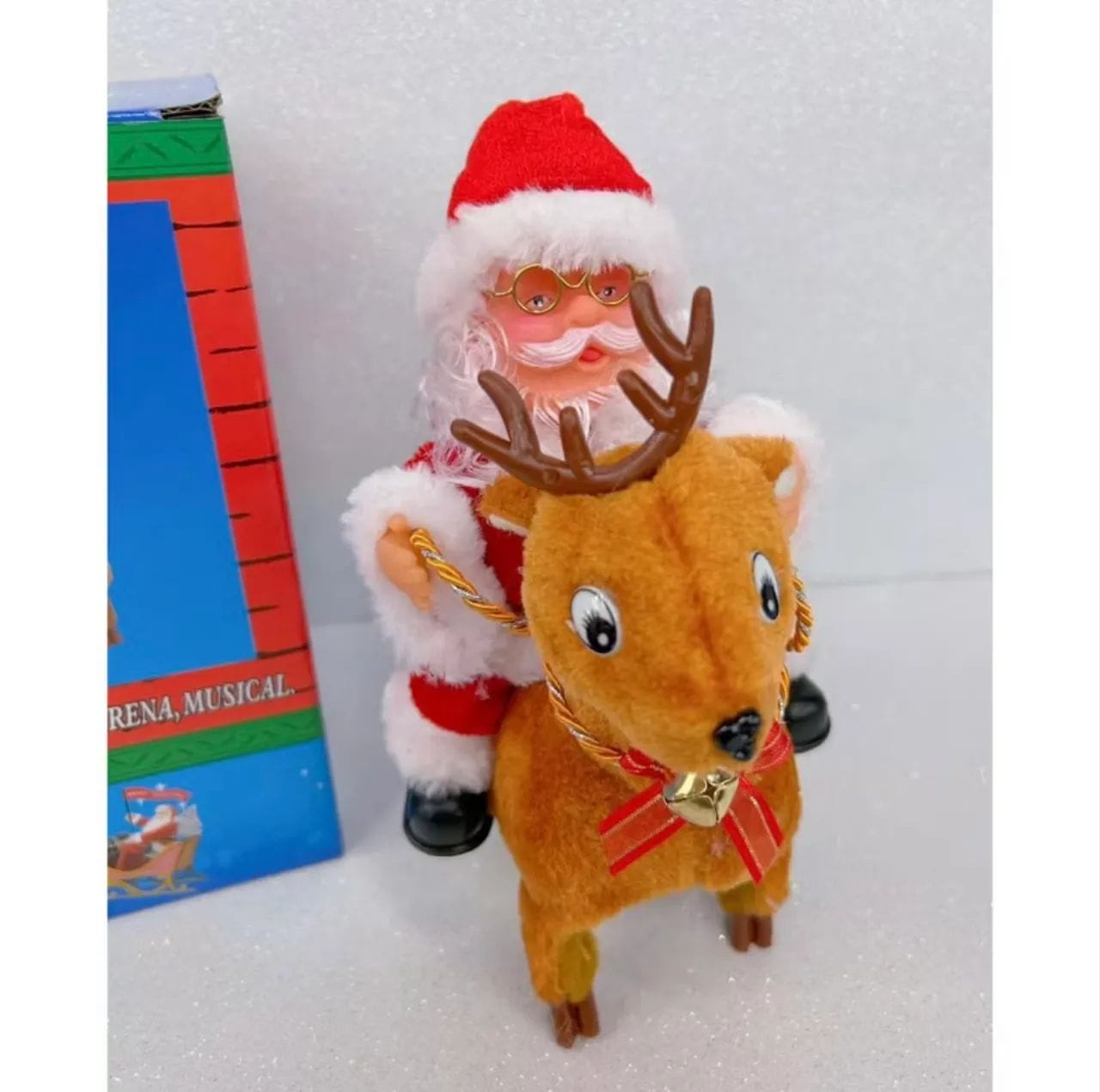 Musical Santa Claus and Reindeer Toy