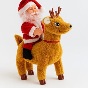 Musical Santa Claus and Reindeer Toy