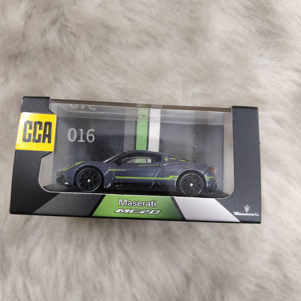 Maserati MC20 Grey and Green Supercar Collectible Cocoland Toys