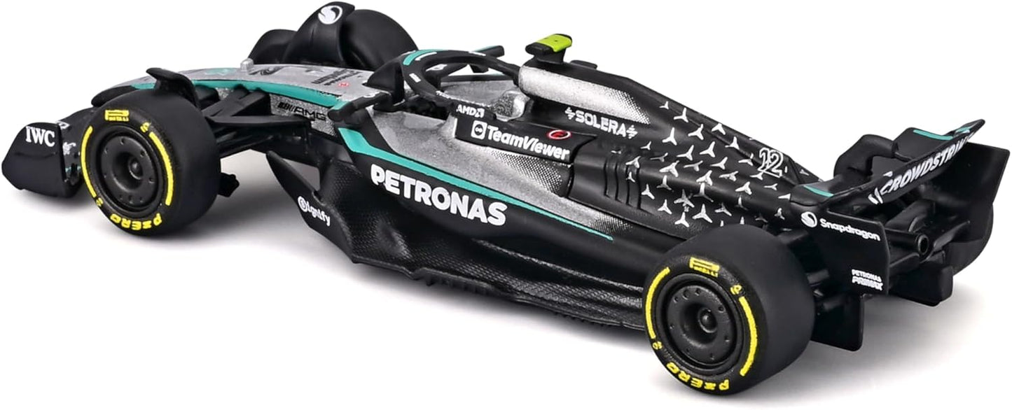 Official Bburago 2025 Mercedes-AMG W16 \#12 Kimi Antonelli 1:64 Scale Die-Cast Model Car