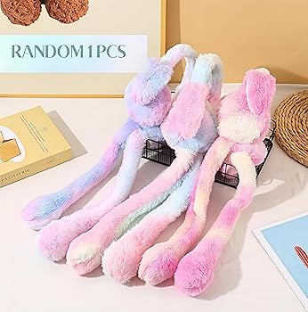 Cute Rabbit Ear Moving Earmuffs for Kids | Warm Plush Winter Headband for Boys & Girls | Soft Cozy Floppy Ear Design  (Chu Chu)