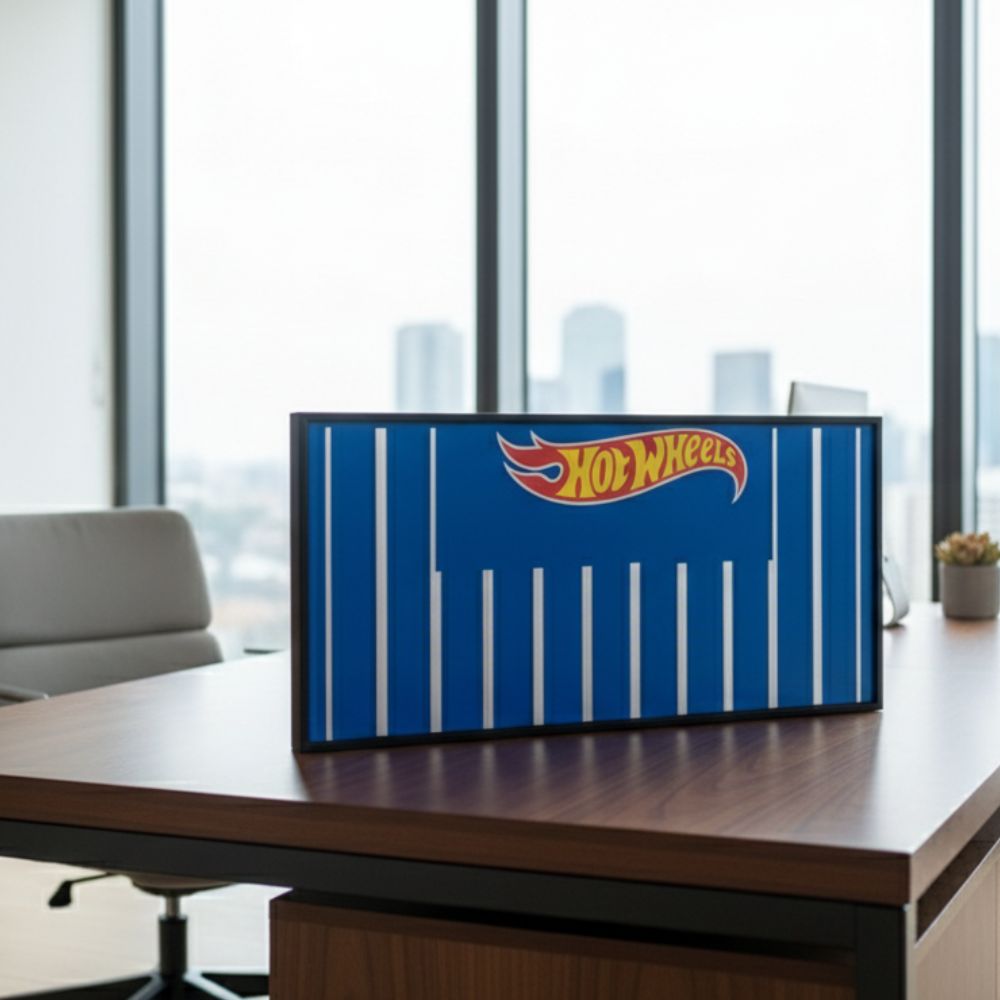 Cocoland Toys Hot Wheels wall-mount display case front view