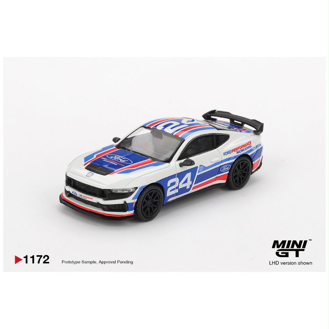 MINI GT Ford Mustang Dark Horse #24 Ford Performance Racing School