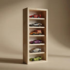 Wooden Diecast Car Display Case 6-Layer (LED OR Without LED)