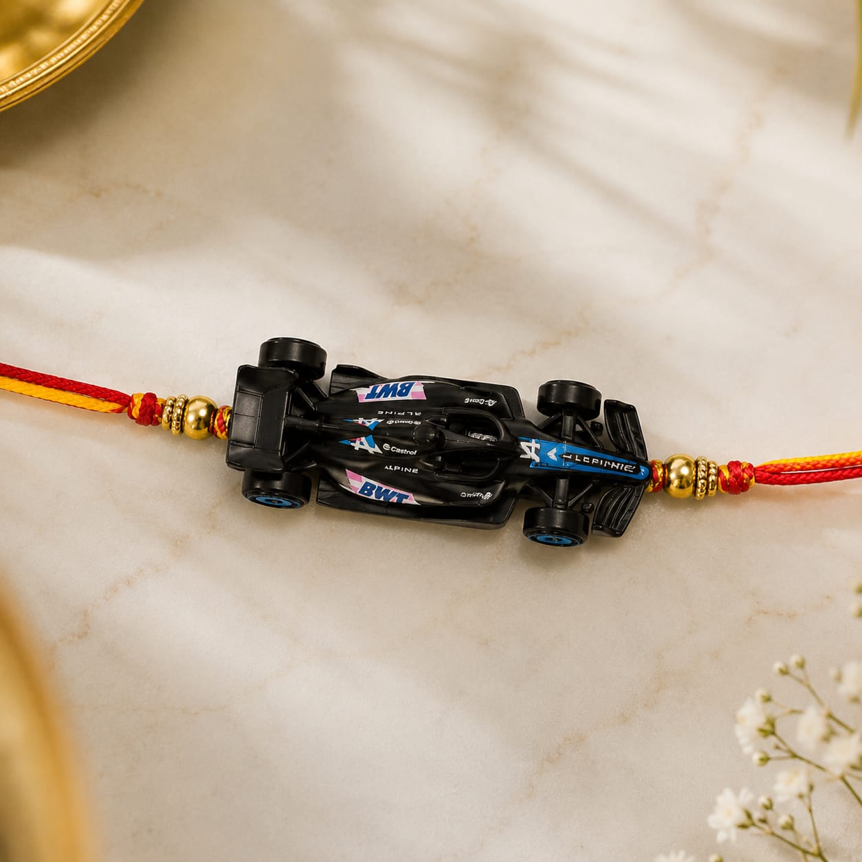 Hot Wheels Style Alpine F1 Racing Car Rakhi (Random 1)