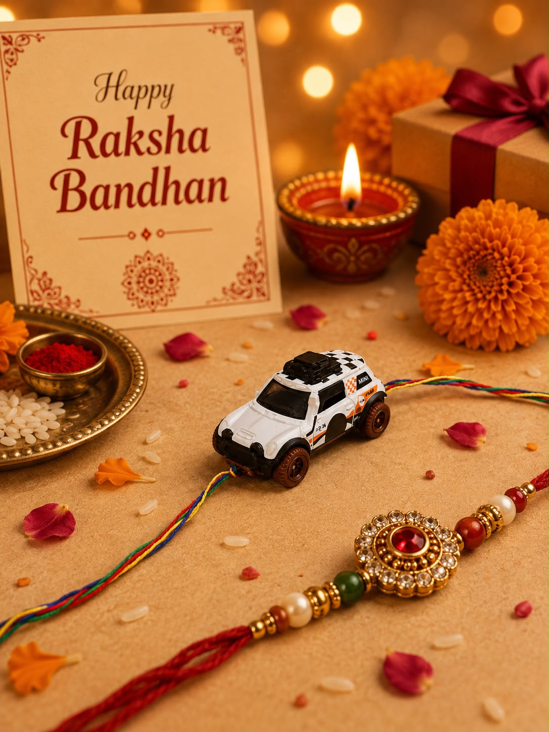 Hot Wheels HW Dirt Lil' Roar Toy Car Rakhi