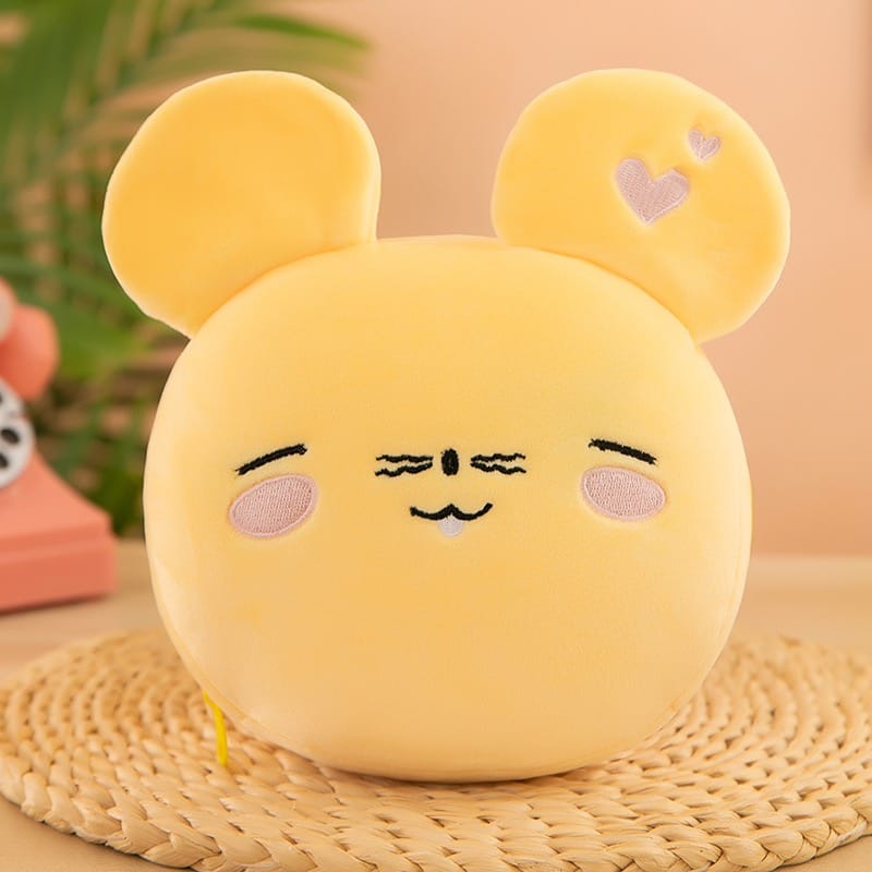 Cute Plush 2-in-1 Convertible Eye Mask & Pillow Random 1 (Pack Of 1)