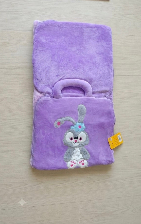 Disney Stitch Travel Bag Pillow Blanket for Kids and Children Pillow Blanket, Travel Blanket for Kids