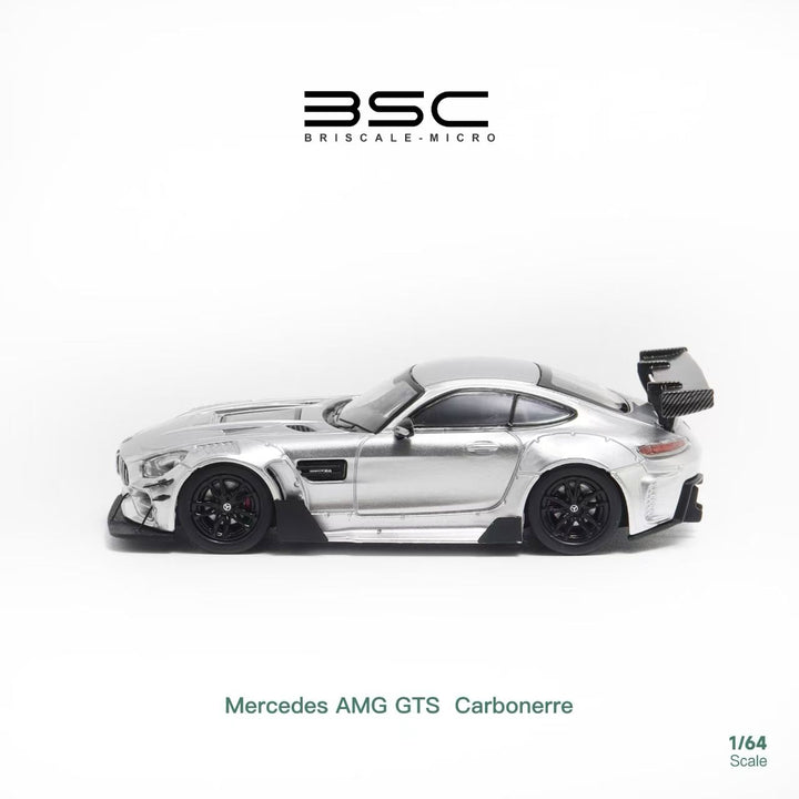 BSC 1:64 Mercedes-Benz AMG GTS Carbonerre Silver