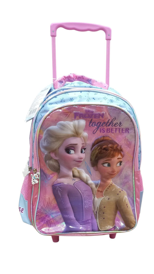 STRIDERS Frozen 16-Inch Trolley Premium School Bag for Kids Stylish with Elsa & Anna Design (6 yr to 8 yr) Kids