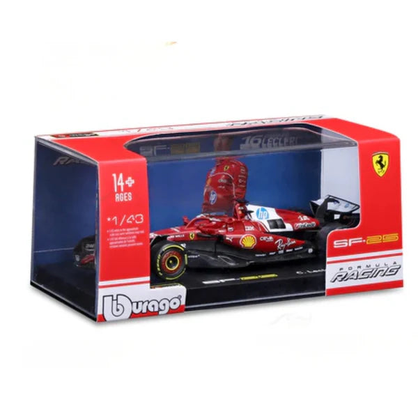 Bburago 2025 Ferrari SF-25 No. 16 Charles Leclerc Australia GP - Scale 1 : 43 Diecast Scale Mode