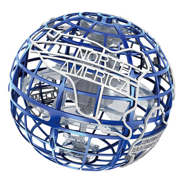 Flying Spinner Globe USB Rechargeable  – Multi LED Light Modes with Easy Charging & One-Touch Mode Switch