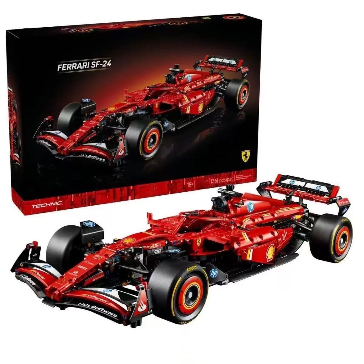 [Red Bull Racing RB20] [Ferrari SF-24] [Aston Martin Aramco AMR25 F1] [McLaren MCL39 F1] [Mercedes-AMG F1 W14 E] Car detailed 1:8 Scale Building Set Designed for Adult Fans and Collectors