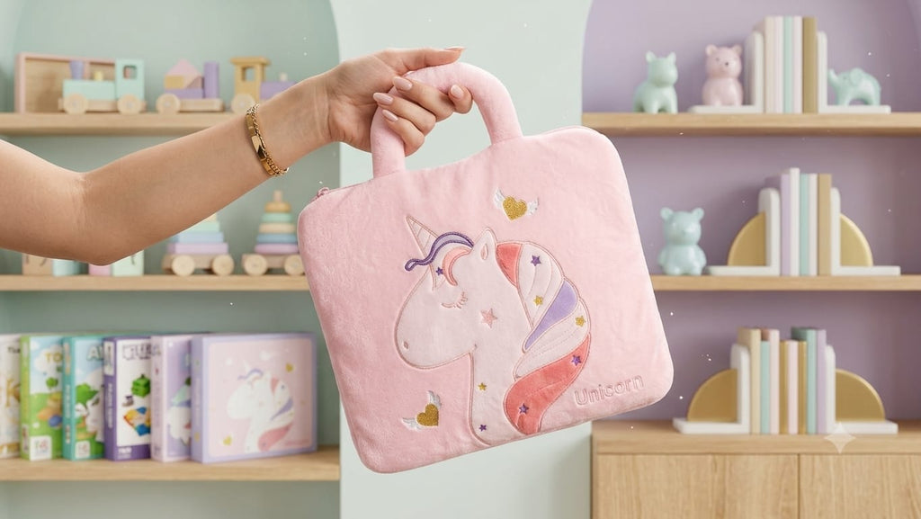 Disney Stitch Travel Bag Pillow Blanket for Kids and Children Pillow Blanket, Travel Blanket for Kids