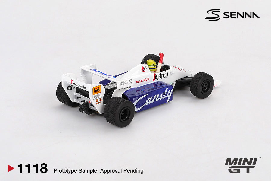 MINI GT Toleman TG184 #19 Ayrton Senna 1984 Monaco Grand Prix 2nd Place
