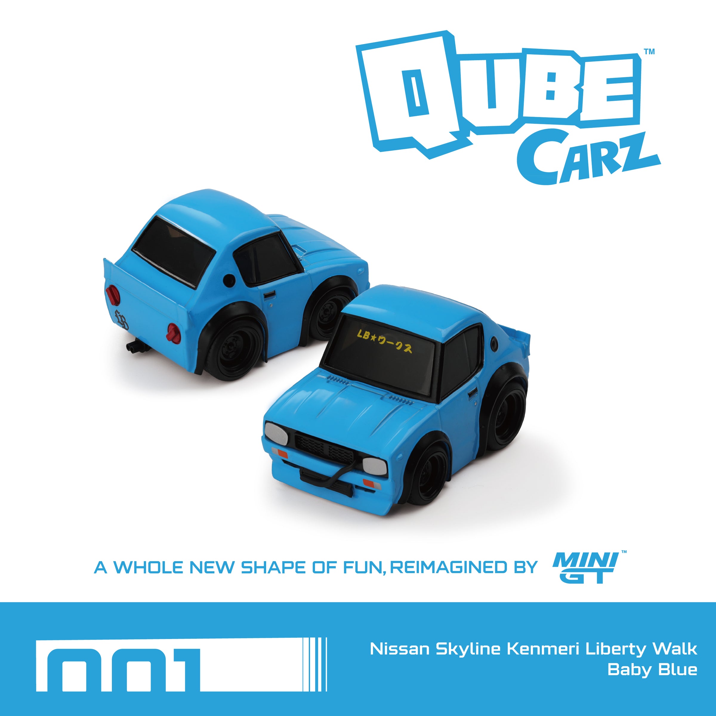 MINI GT Nissan Skyline Kenmeri Liberty Walk Baby Blue