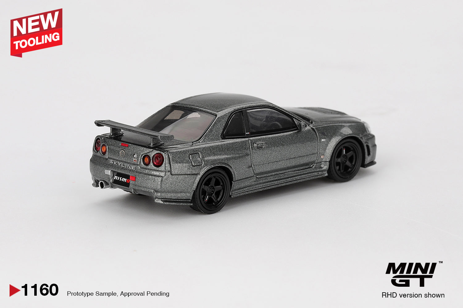 MINI GT Nissan Skyline GT-R Dark Metal Gray (NISMO BNR34 CRS Version)