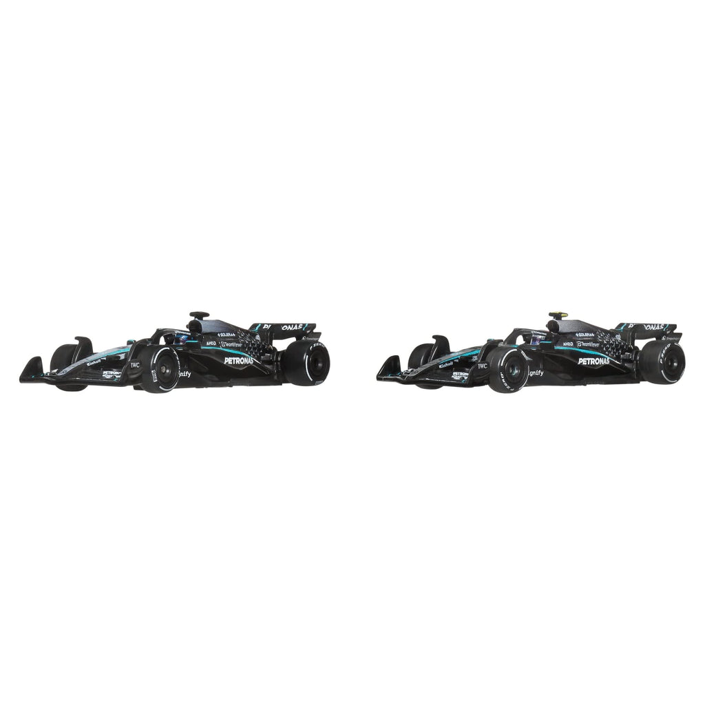 Hot Wheels Premium Mercedes 2025 Formula 1® Team #63 & Team #12