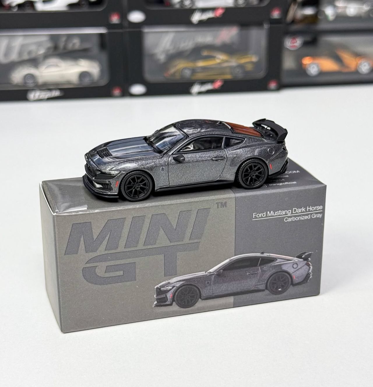 MINI GT Ford Mustang Dark Horse 2024 Carbonized Gray