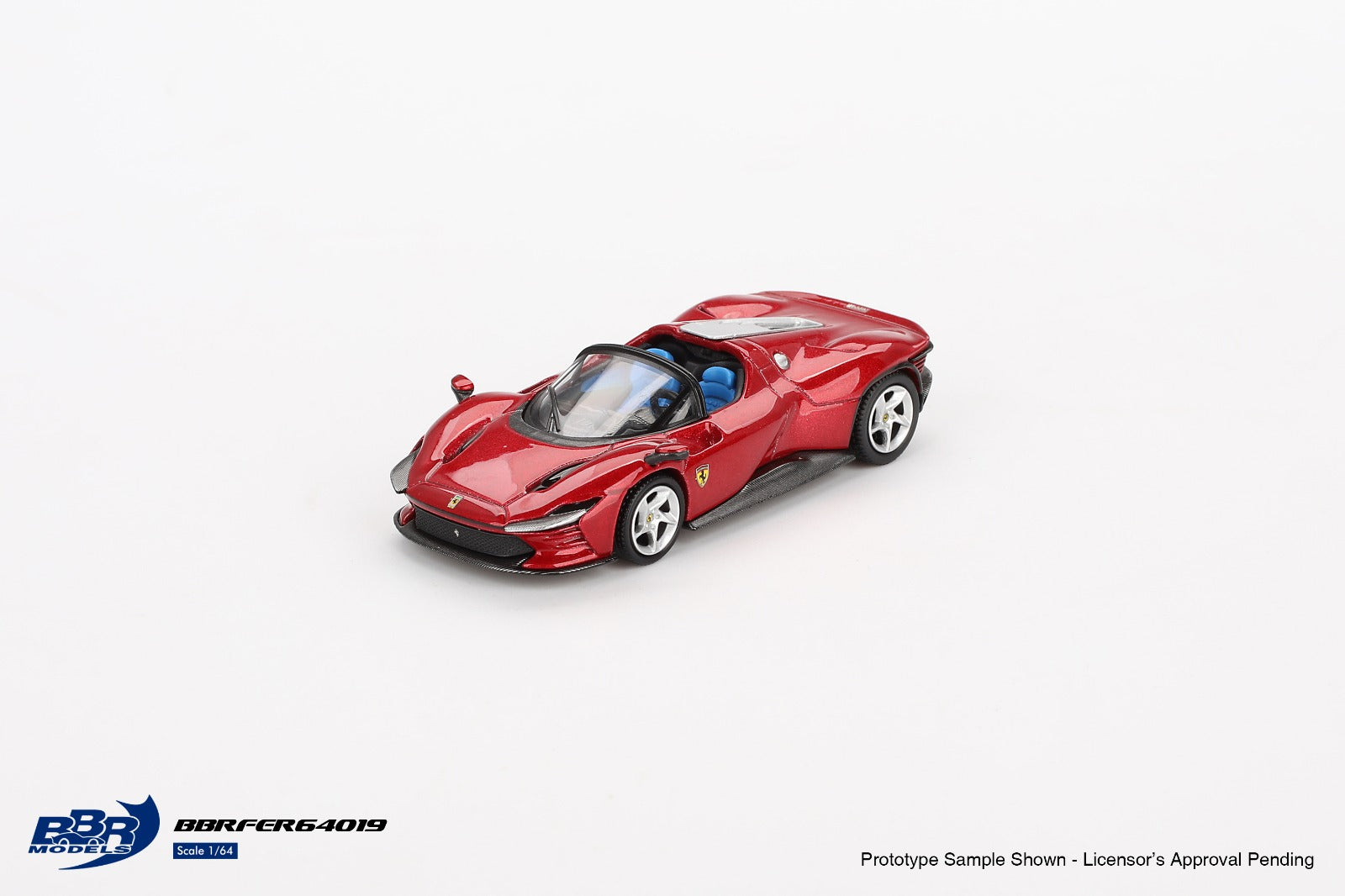 Cocoland Toys BBR Ferrari Daytona SP3 Rosso Imola front three-quarter view