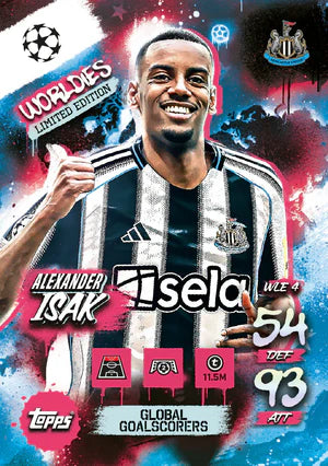 Topps Match Attax Champions League 2025/26 - Worldies Booster Tin #2 - Global Goalscorers
