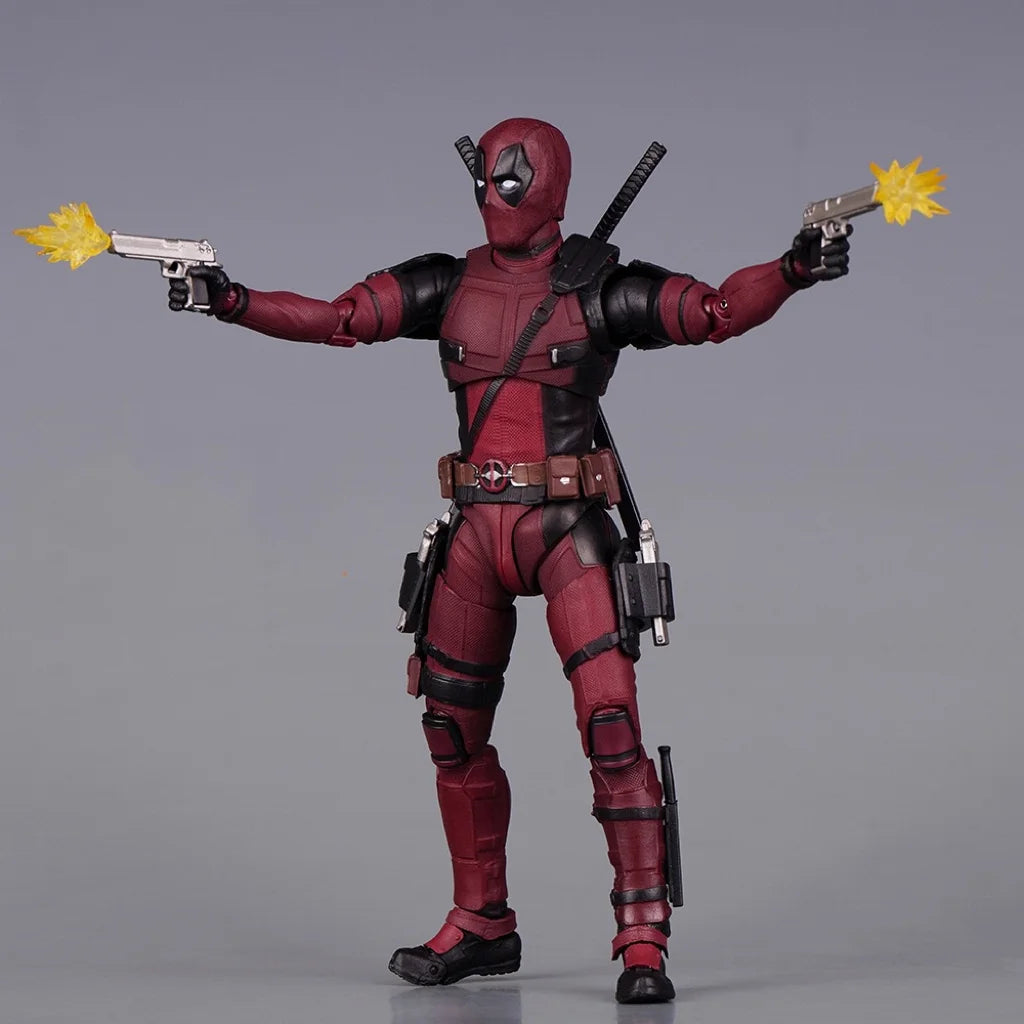 New Deadpool Action Figure Model Fully Body Movable Replacement Masks, Gloves, Weapons Exquisite Gift Box Set