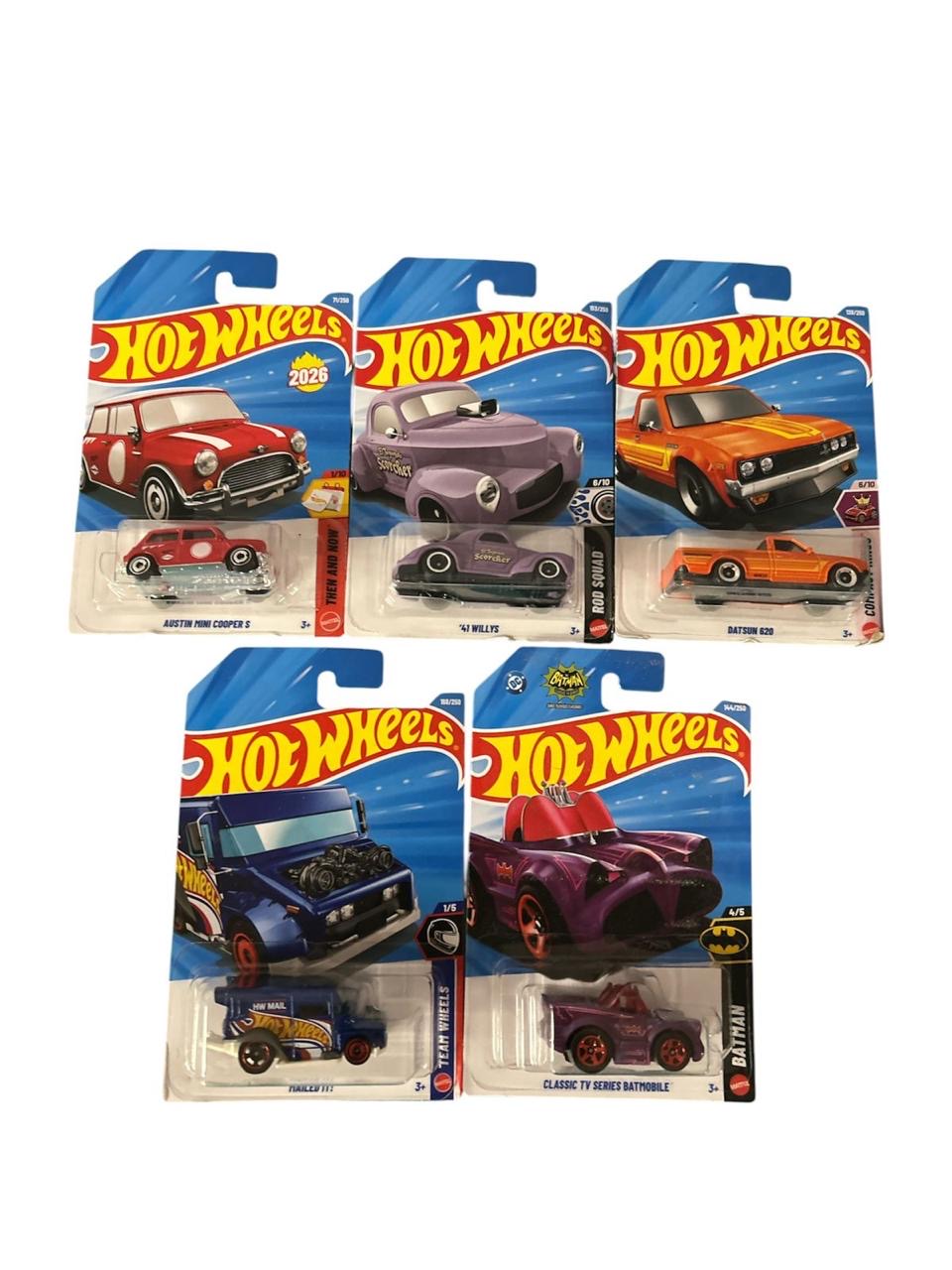 2026 G Case Hotwheels Mainline (Set of 5)