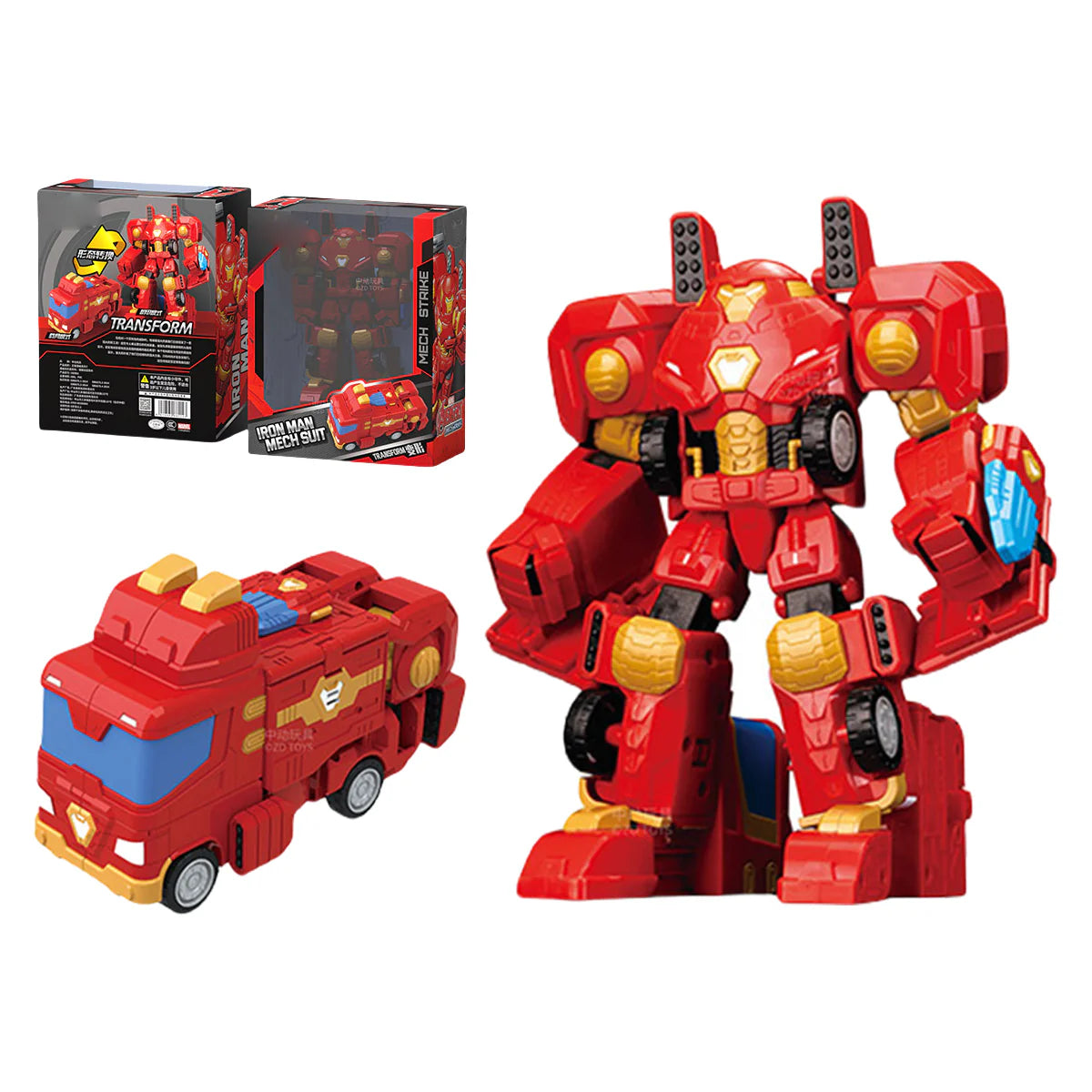 ZD Toys The Avengers Iron Man Transformable Vehicle Car Model