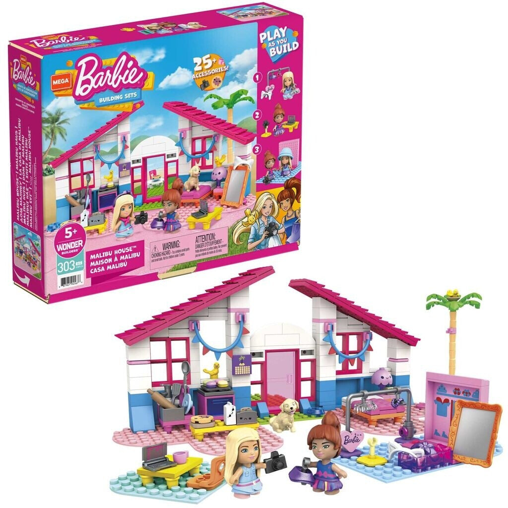 Mega Construx Barbie Malibu House Play Set
