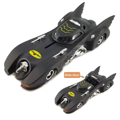 1:38 Scale 1989 Batmobile Toy Die Cast Batman Car Vehicle Push N Go Gift Collectible for Boys and Men